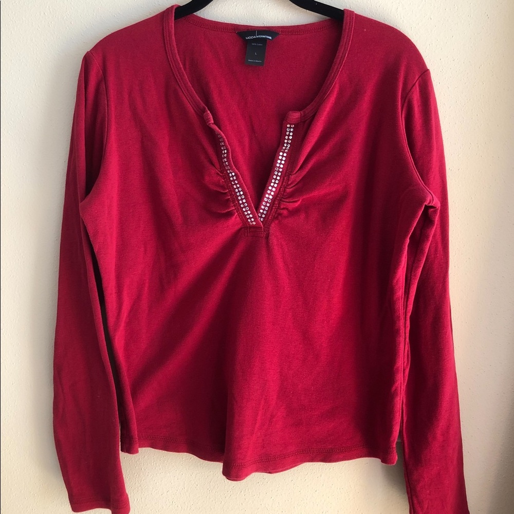 Moda International Sparkle Top